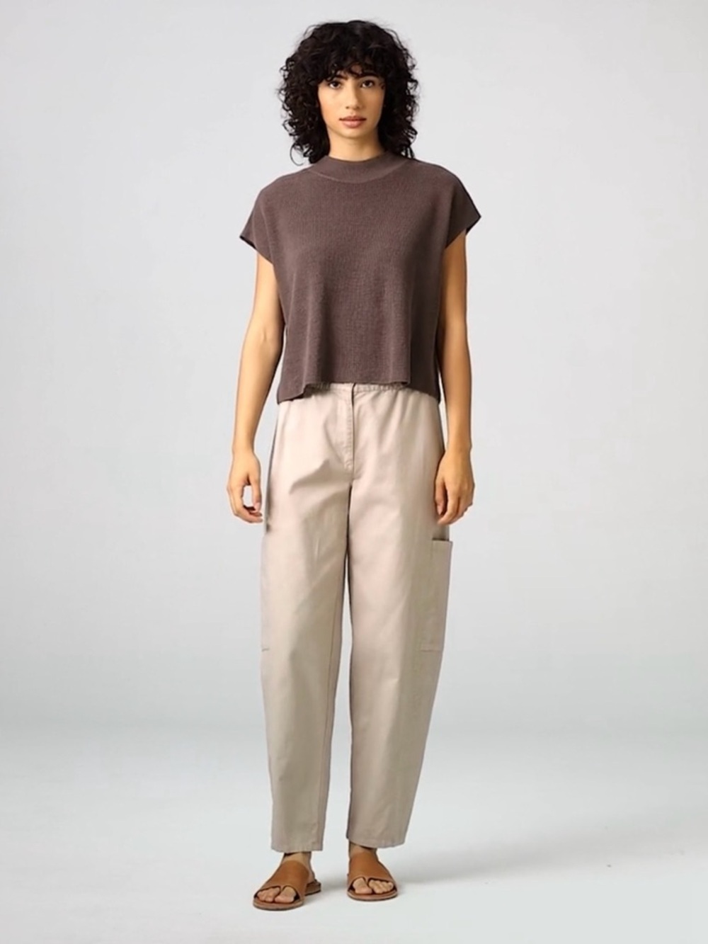 Eileen fisher Cotton Hemp Stretch Lantern Pant